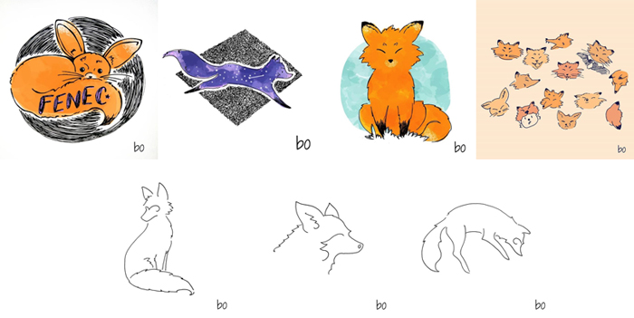 #MightCouldDrawToday Week 53: Foxes. Art by Gabriela Suarez