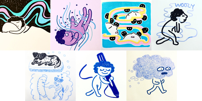 #MightCouldDrawToday Week 56: Sleepyhead. Christine Nishiyama, Might Could Studios.
