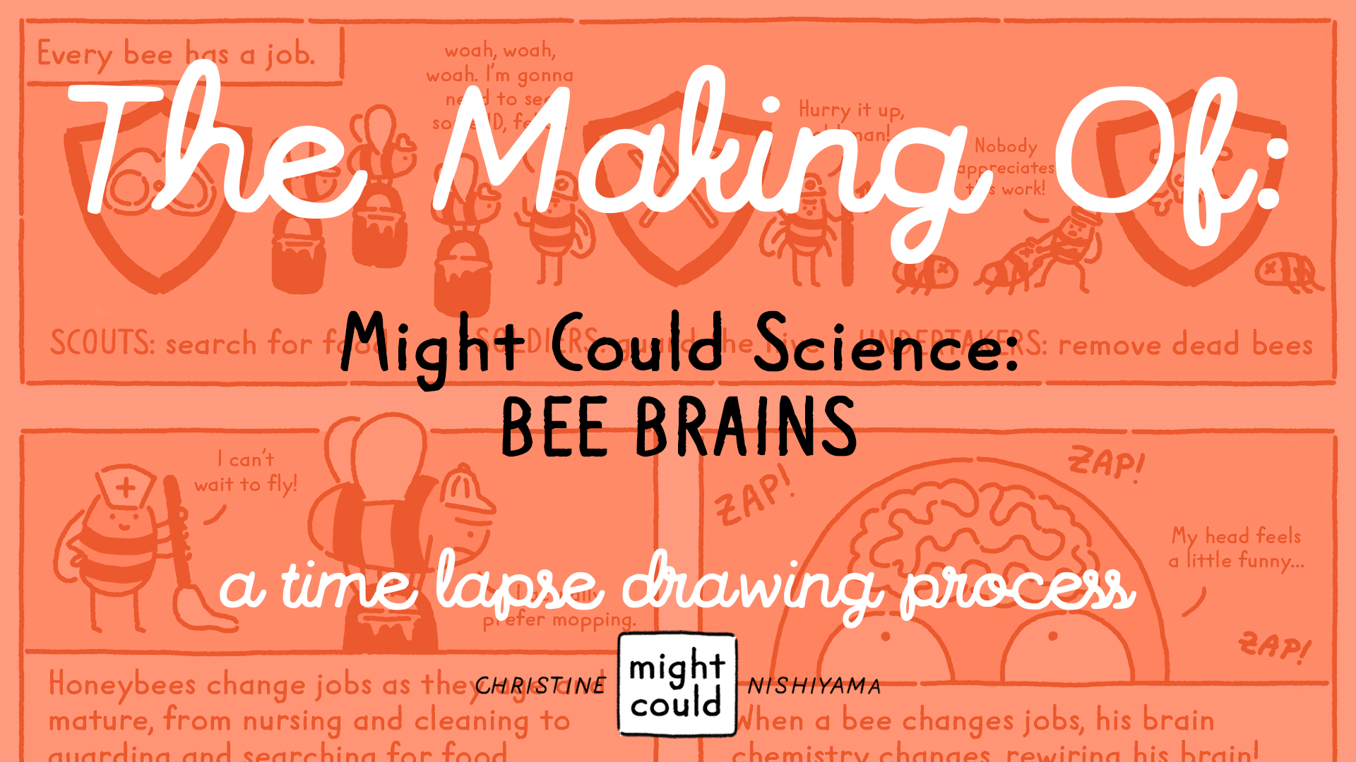 Making of: Might Could Science: Bee Brains. Christine Nishiyama, Might Could Studios