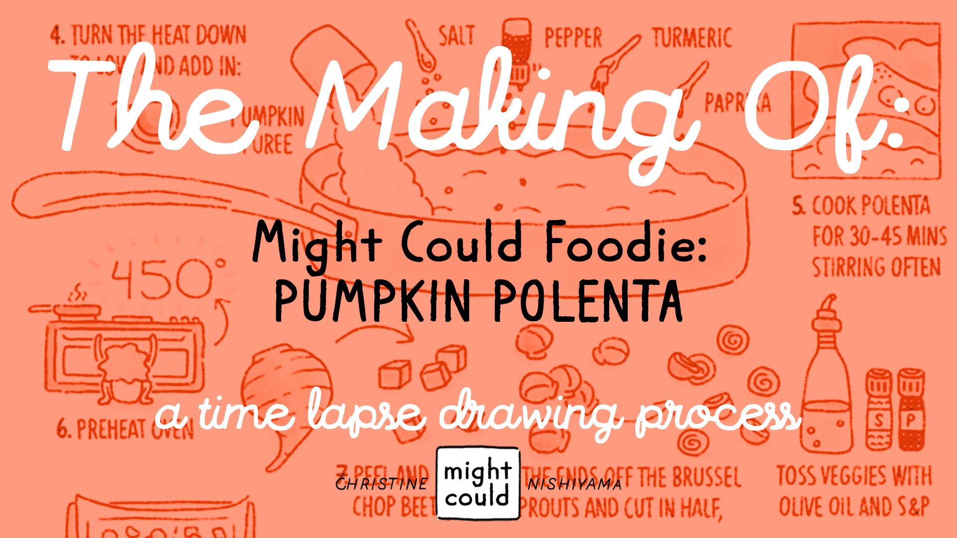 Making Of: Might Could Foodie, Pumpkin Polenta