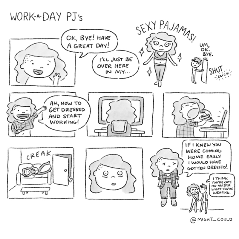 Lil Life Comic: Work-A-Day PJs. Christine Nishiyama, Might Could Studios