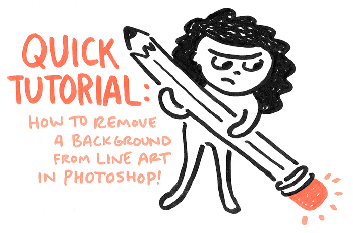 Quick Tutorial: How to Remove a Background from Line Art in Photoshop