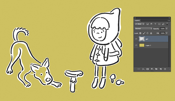 Quick Tutorial: How to Remove a Background from Line Art in Photoshop, Christine Nishiyama