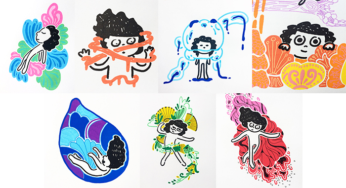 #MightCouldDrawToday Week 2: How You're Feeling. Christine Nishiyama, Might Could Studios