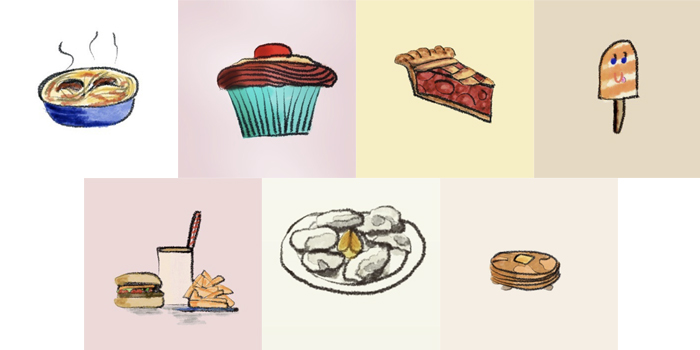 #MightCouldDrawToday Week 6: Food. Art by Catherine Baroco. Might Could Studios