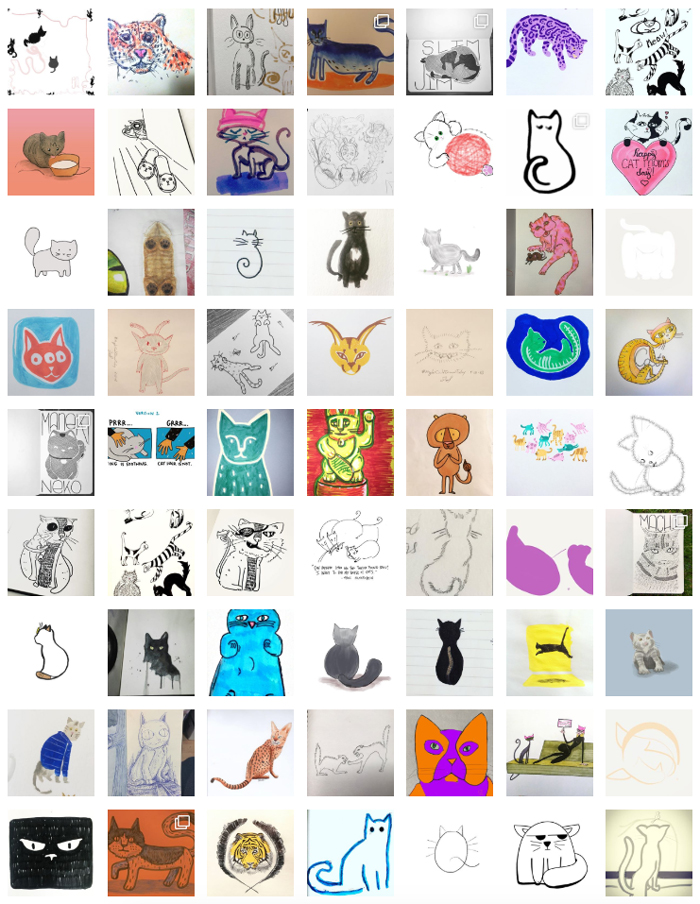 #MightCouldDrawToday Week 12: Cats. Christine Nishiyama, Might Could Studios