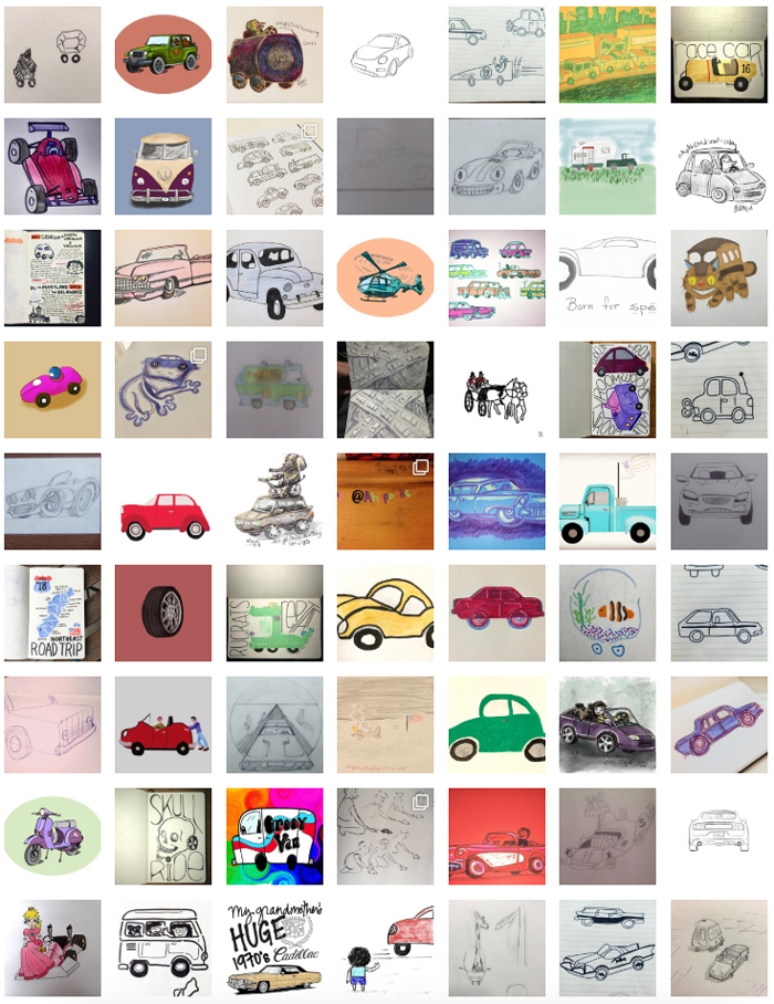 #MightCouldDrawToday Week 13: Cars. Christine Nishiyama, Might Could Studios
