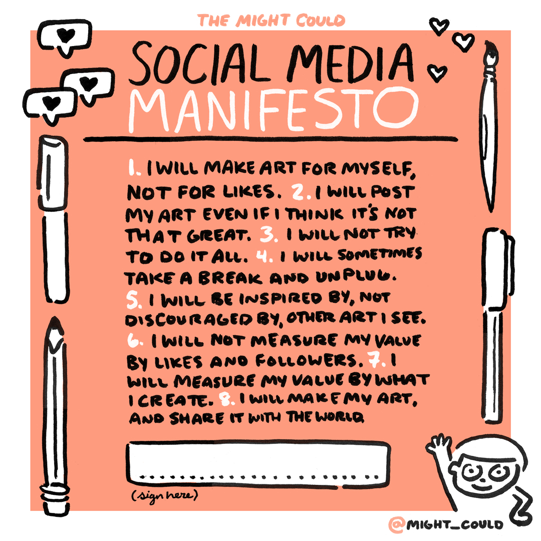 A Social Media Manifesto for Artists Might Could Studios