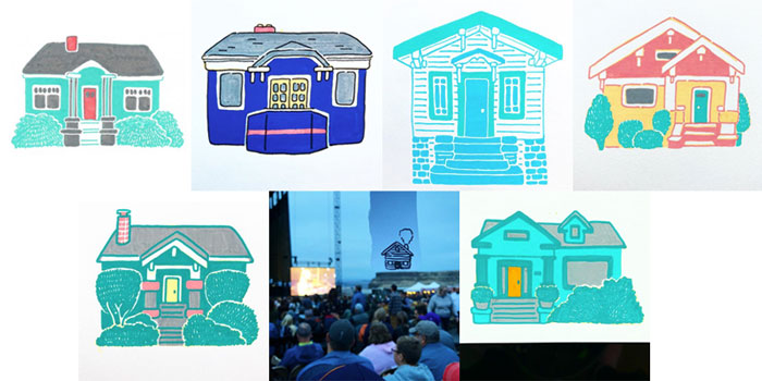 #MightCouldDrawToday Week 30: Houses. Christine Nishiyama, Might Could Studios